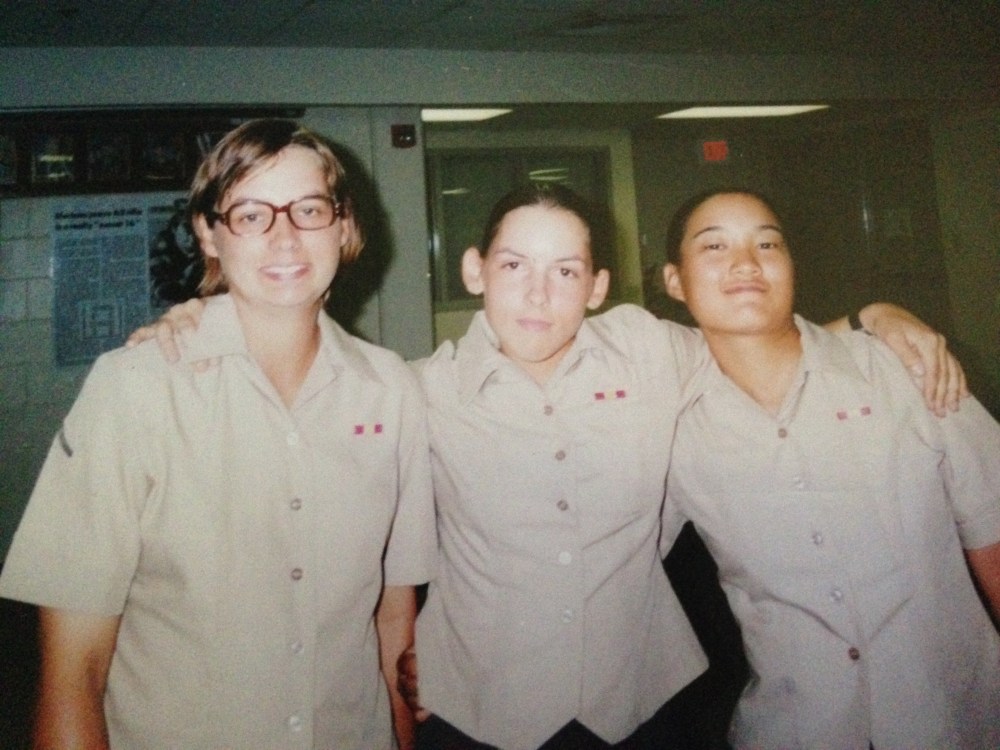 Getting ready for graduation (October 2003)