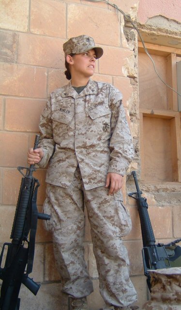 This photo was taken during my day trip to Camp Ramadi for our Humvee driving test.