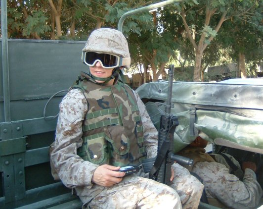 Getting ready to convoy over to Camp Ramadi.